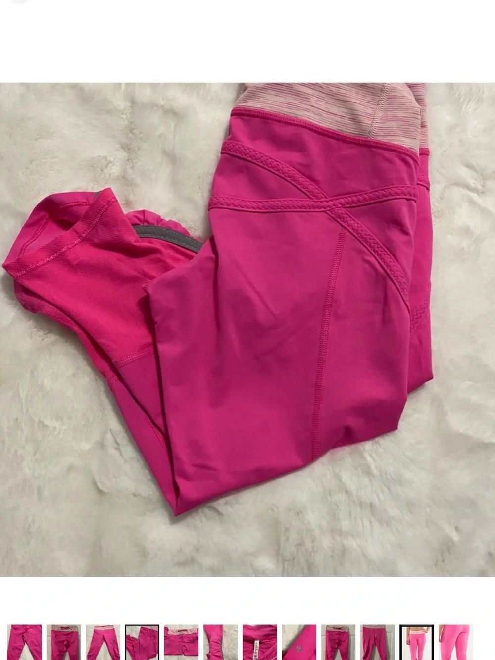 Pink Performance Capri Leggings
